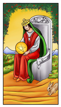Королева пентаклей - Значение карт таро